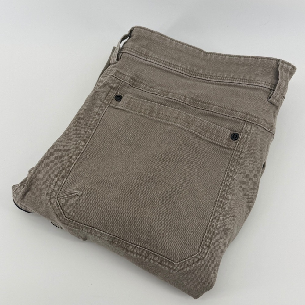 Duluth Trading Co Flex Fire Hose Cargo Pants Mens 36x34 Tan Khaki Workwear